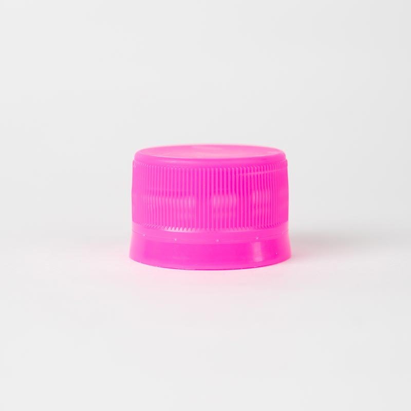 tapa rosa para botellas plásticas