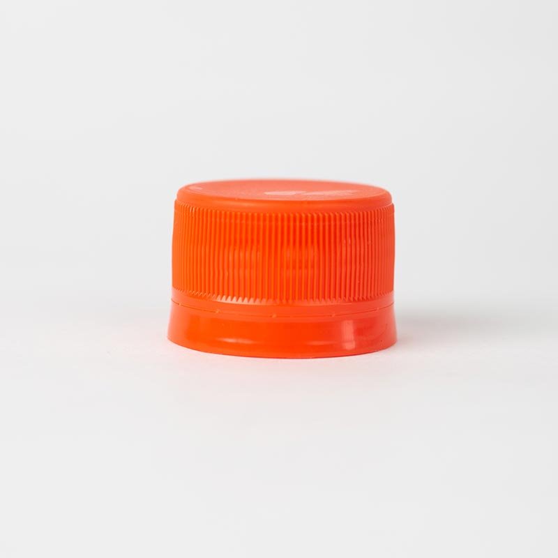tapa naranja para botellas plásticas